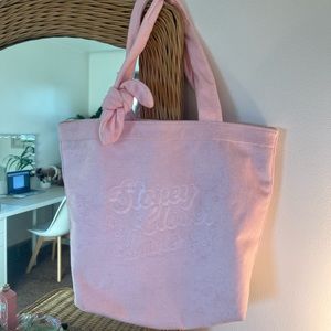 pink terry cloth stoney clover x target tote